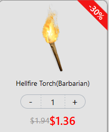 D2R Hellfire Torch Price